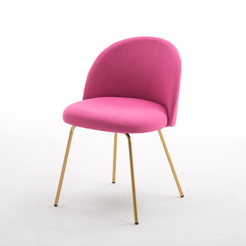 Chaise d'appoint de salle à manger rembourrée scandinave, finition mate, chaise de salle à manger Parsons