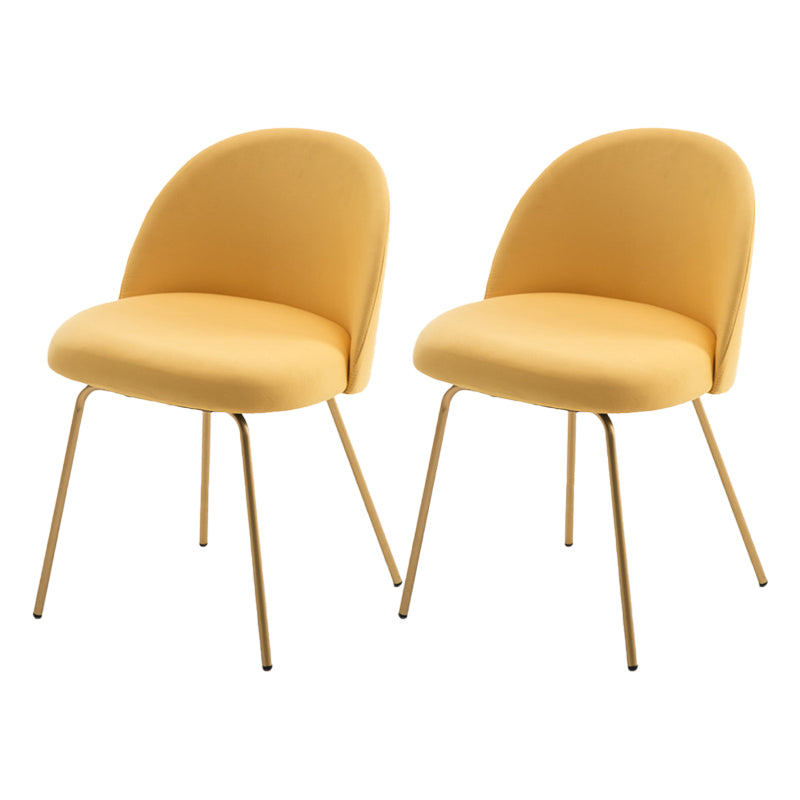 Chaise d'appoint de salle à manger rembourrée scandinave, finition mate, chaise de salle à manger Parsons