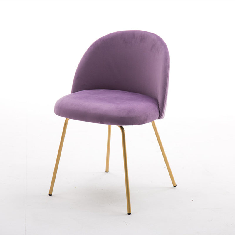 Chaise d'appoint de salle à manger rembourrée scandinave, finition mate, chaise de salle à manger Parsons