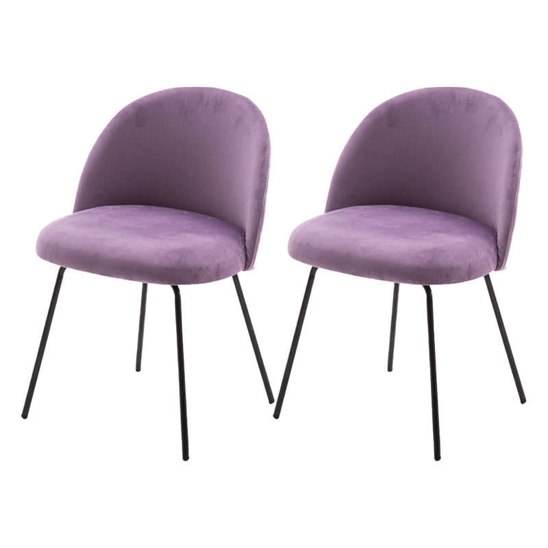 Chaise d'appoint de salle à manger rembourrée scandinave, finition mate, chaise de salle à manger Parsons