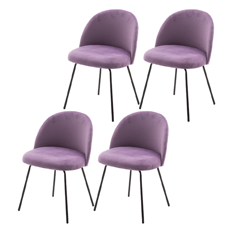 Chaise d'appoint de salle à manger rembourrée scandinave, finition mate, chaise de salle à manger Parsons
