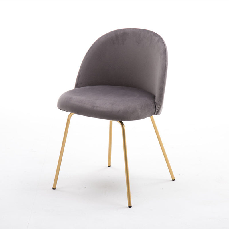 Chaise d'appoint de salle à manger rembourrée scandinave, finition mate, chaise de salle à manger Parsons