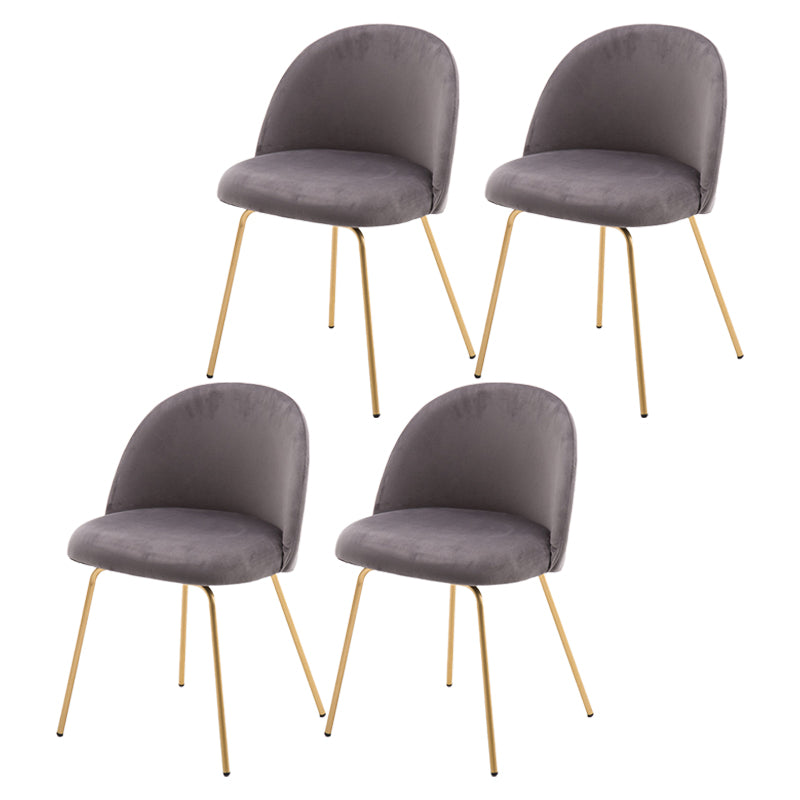 Chaise d'appoint de salle à manger rembourrée scandinave, finition mate, chaise de salle à manger Parsons