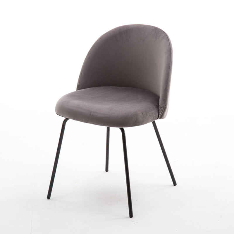 Chaise d'appoint de salle à manger rembourrée scandinave, finition mate, chaise de salle à manger Parsons