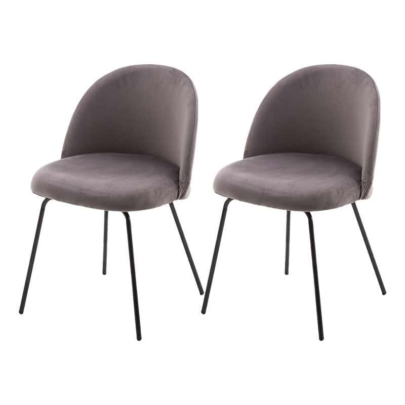 Chaise d'appoint de salle à manger rembourrée scandinave, finition mate, chaise de salle à manger Parsons