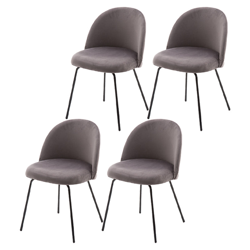Chaise d'appoint de salle à manger rembourrée scandinave, finition mate, chaise de salle à manger Parsons