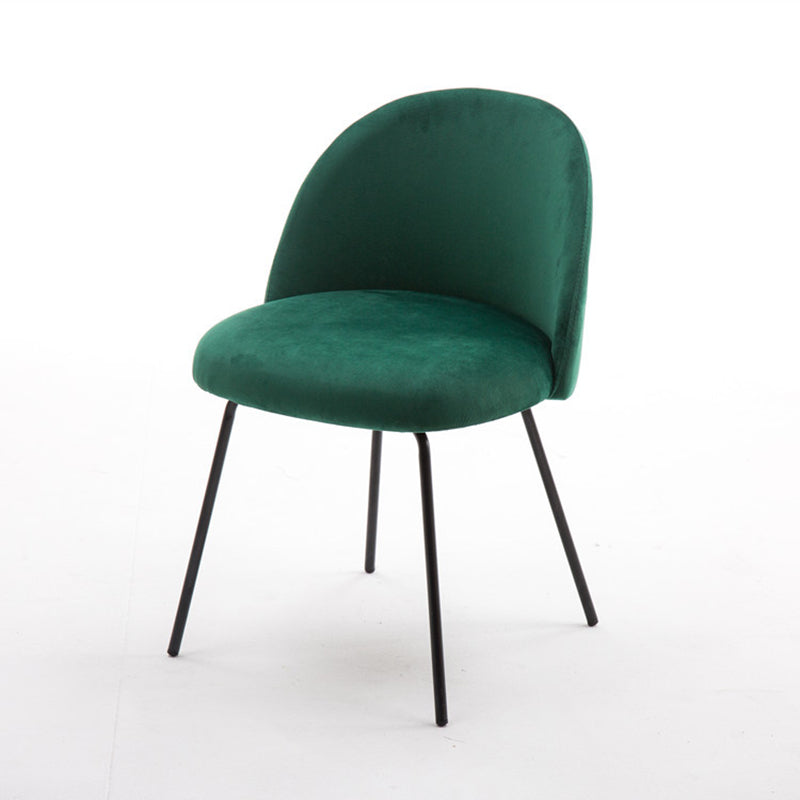 Chaise d'appoint de salle à manger rembourrée scandinave, finition mate, chaise de salle à manger Parsons