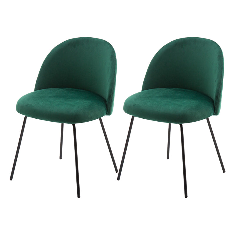 Chaise d'appoint de salle à manger rembourrée scandinave, finition mate, chaise de salle à manger Parsons