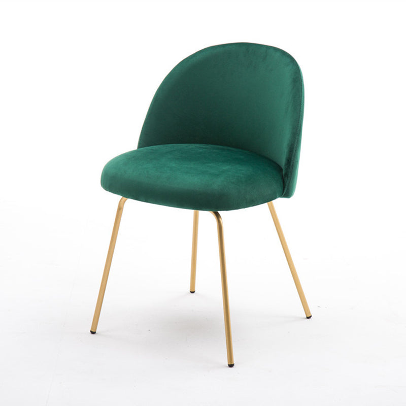 Chaise d'appoint de salle à manger rembourrée scandinave, finition mate, chaise de salle à manger Parsons