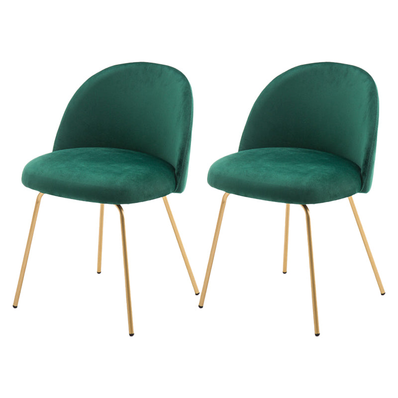 Chaise d'appoint de salle à manger rembourrée scandinave, finition mate, chaise de salle à manger Parsons