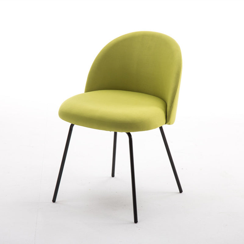 Chaise d'appoint de salle à manger rembourrée scandinave, finition mate, chaise de salle à manger Parsons