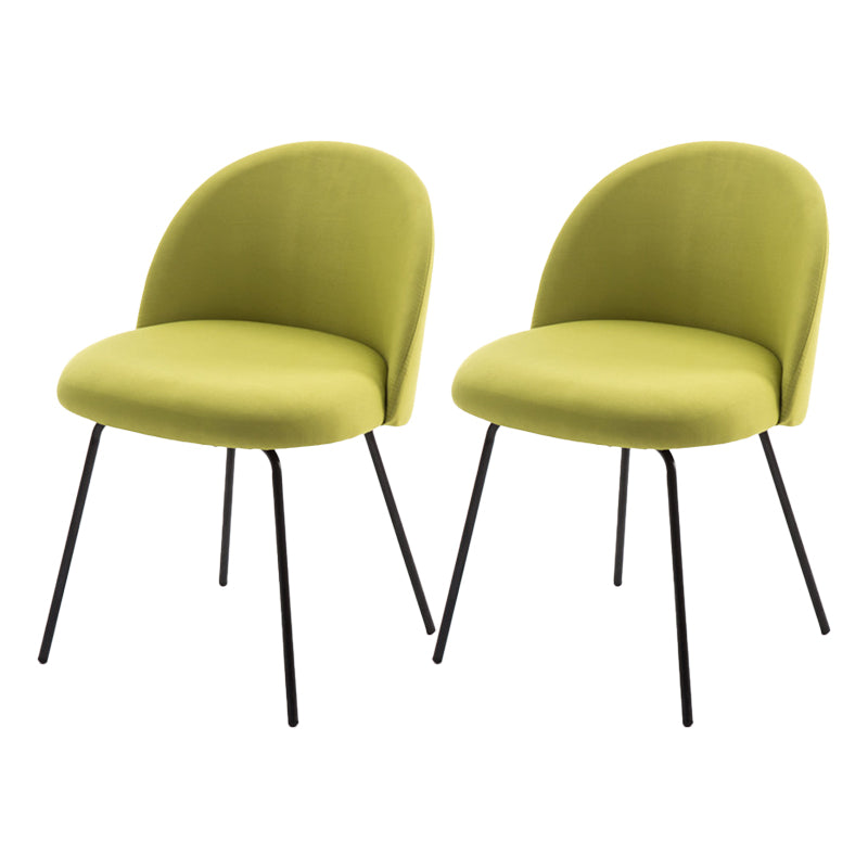 Chaise d'appoint de salle à manger rembourrée scandinave, finition mate, chaise de salle à manger Parsons