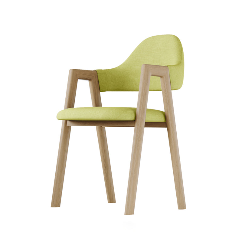 Chaise d'appoint de salle à manger en métal intérieur-extérieur moderne, chaise d'appoint à dossier ouvert avec accoudoirs