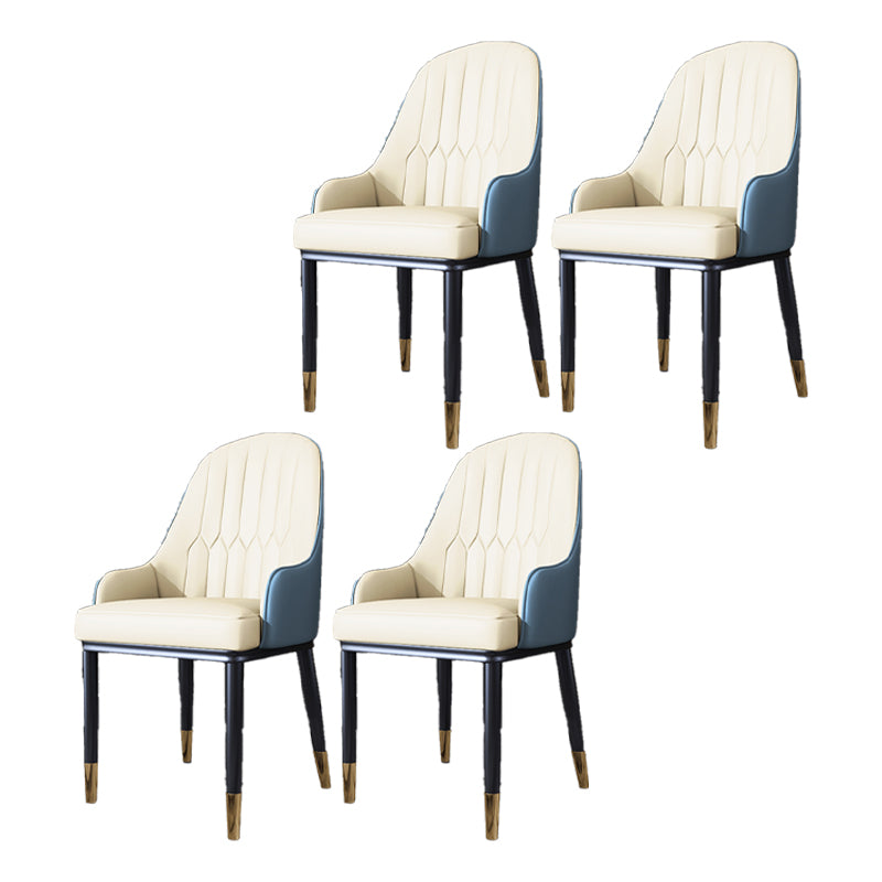 Silla de comedor de metal de estilo escandinavo, silla con respaldo sólido y brazo