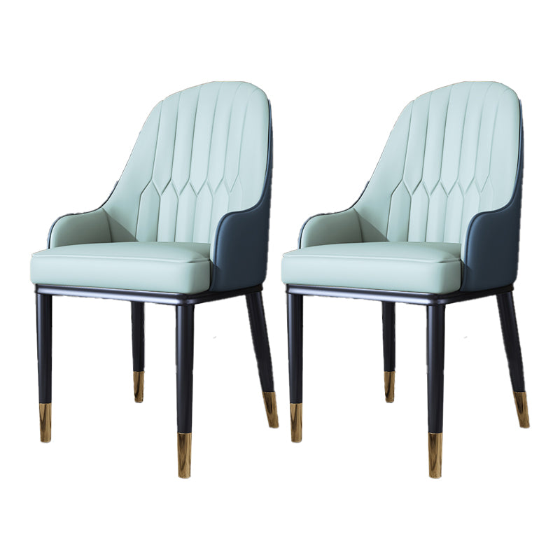 Silla auxiliar de comedor de estilo escandinavo de metal, silla con respaldo sólido acolchado para comedor con brazo