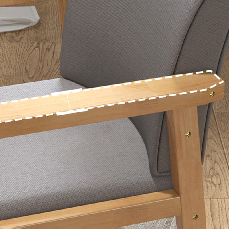 Chaise de salle à manger simple en bois rembourrée à dossier solide de fauteuil contemporain d'intérieur