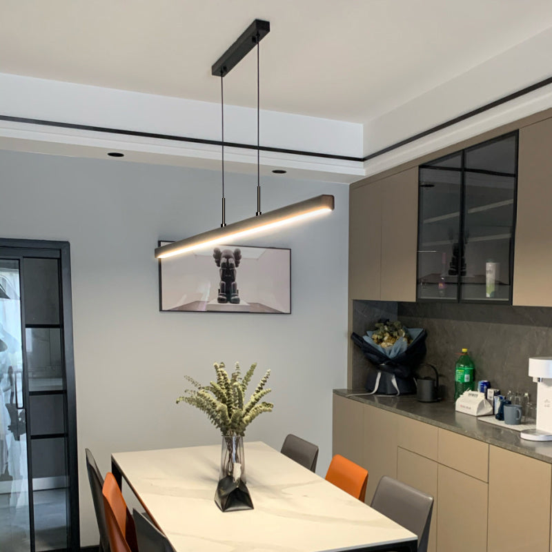 Moderno Led Light Light Light Comedor Lámpara colgante de rectángulo simple