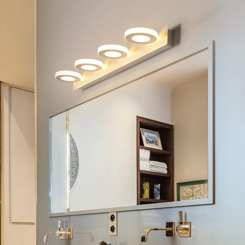 Lumo moderno a specchio a più head Stile moderno semplice lampada da toeletta per il bagno