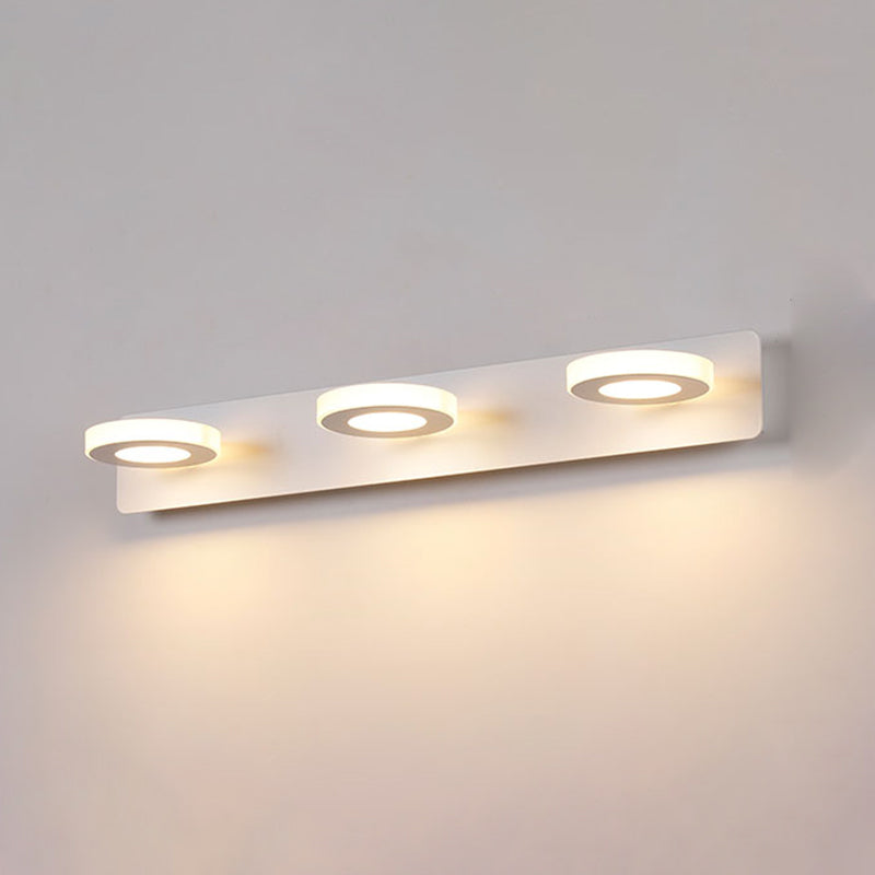 Lumo moderno a specchio a più head Stile moderno semplice lampada da toeletta per il bagno