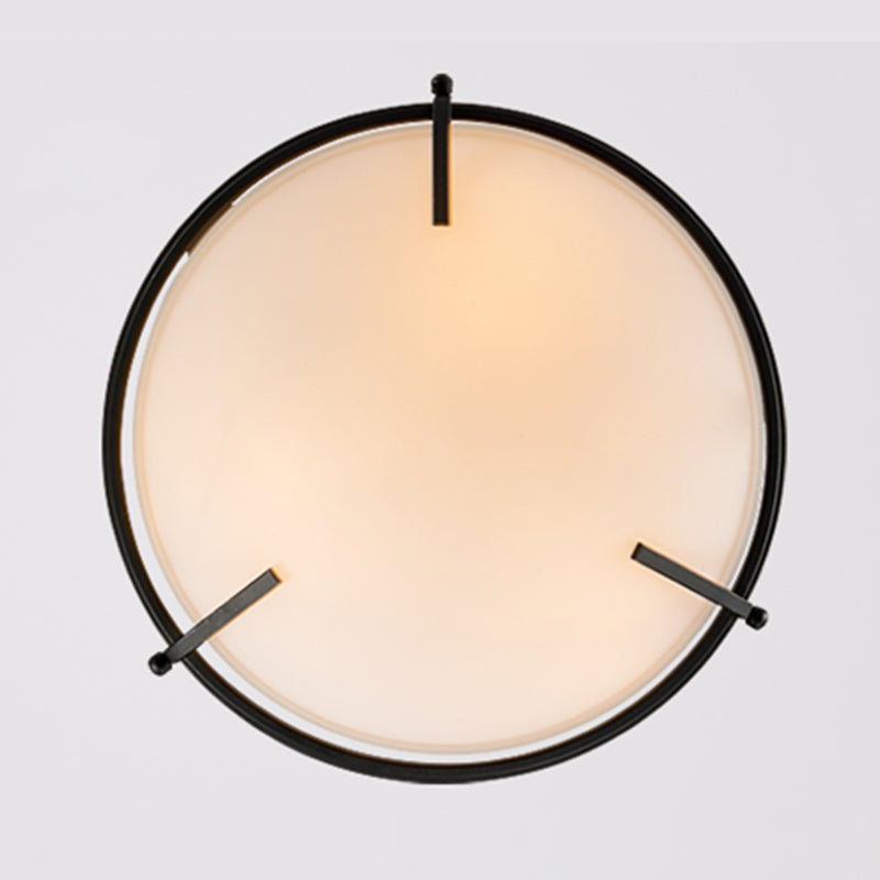 Plafonnier simple moderne semi-encastré pour salon