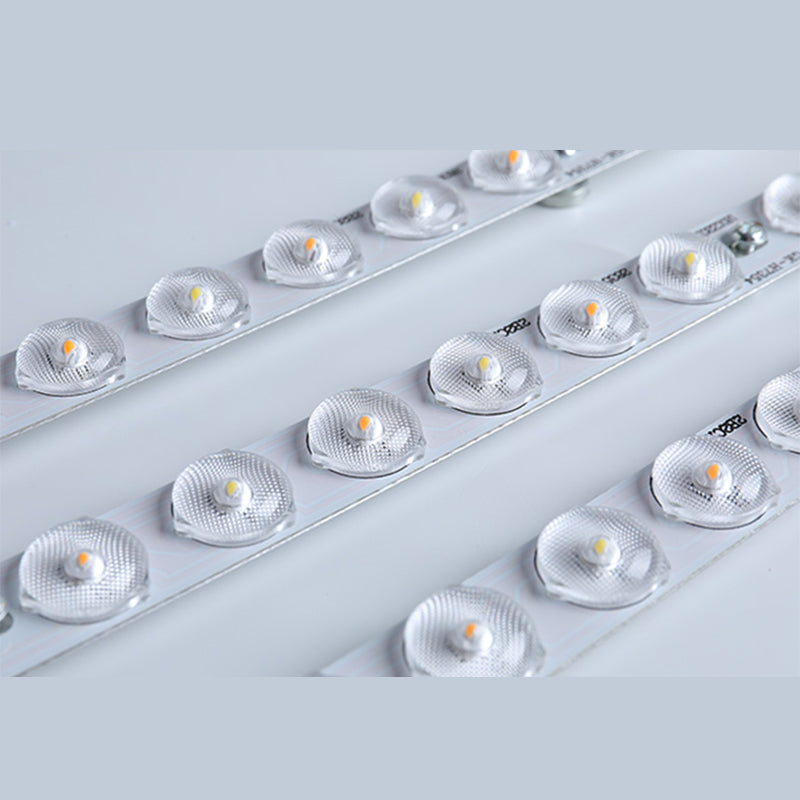 Lámpara de techo LED con montaje empotrado simple y pantalla acrílica