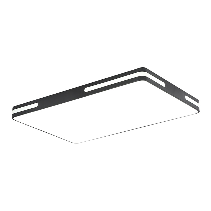 Lámpara de techo LED con montaje empotrado simple y pantalla acrílica