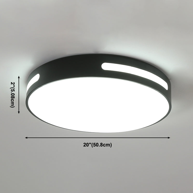 Lámpara de techo LED con montaje empotrado simple y pantalla acrílica