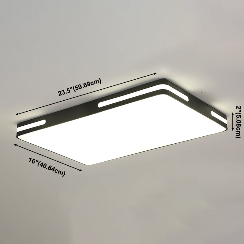 Lámpara de techo LED con montaje empotrado simple y pantalla acrílica
