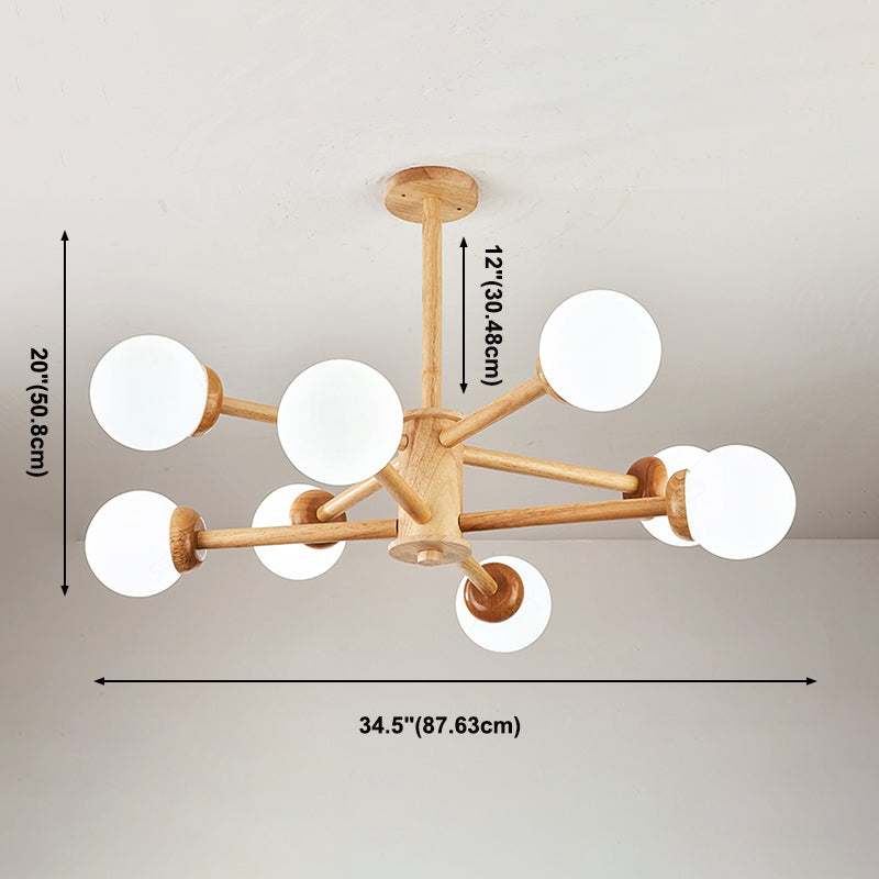 Globe Chandelier Pendant Light Modern Multi-Head Chandelier Lamps Fixtures for Living Room