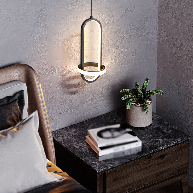 Luci a sospensione a sospensione a sospensione modernista per ciondolo a sospensione per la camera da letto del salotto