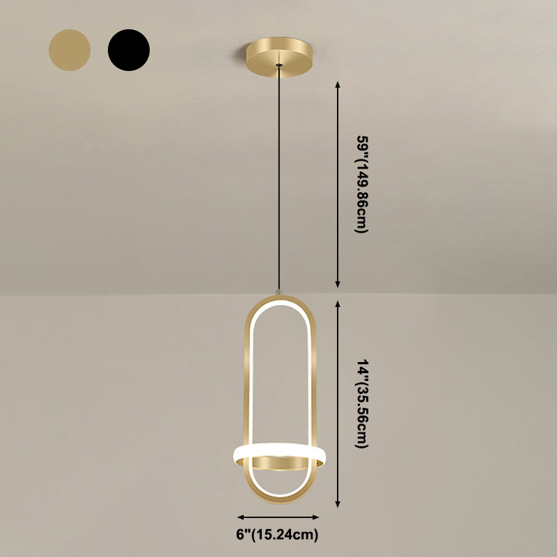 Luci a sospensione a sospensione a sospensione modernista per ciondolo a sospensione per la camera da letto del salotto