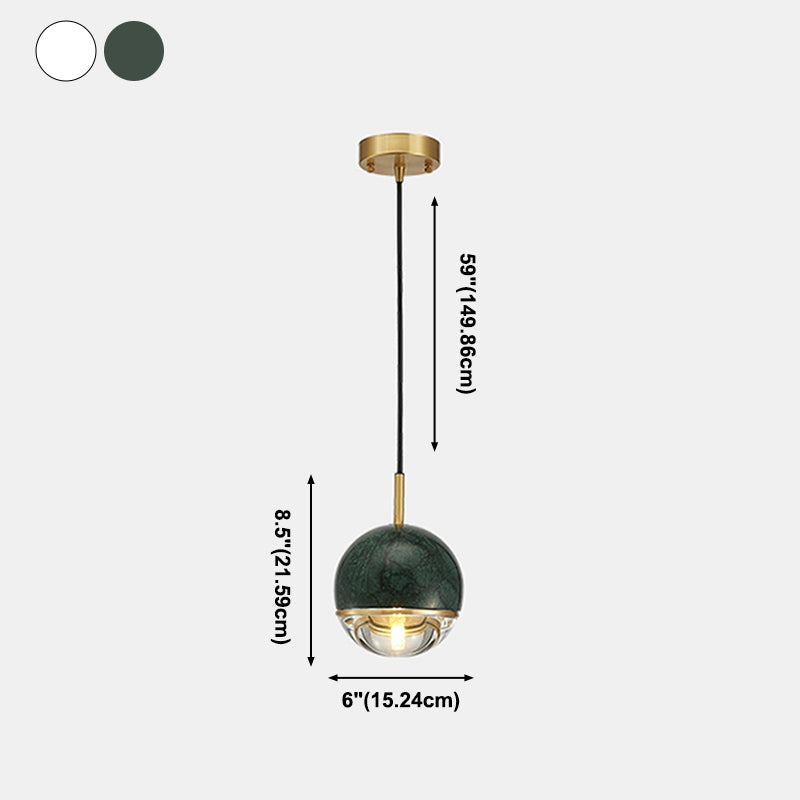 Loucles de plafond suspendues en marbre Pendent de suspension contemporaine pour le salon