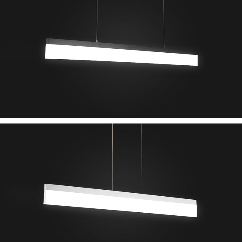 Lámpara colgante de rectángulo LED de lámpara colgante simple para el comedor de la oficina del comedor
