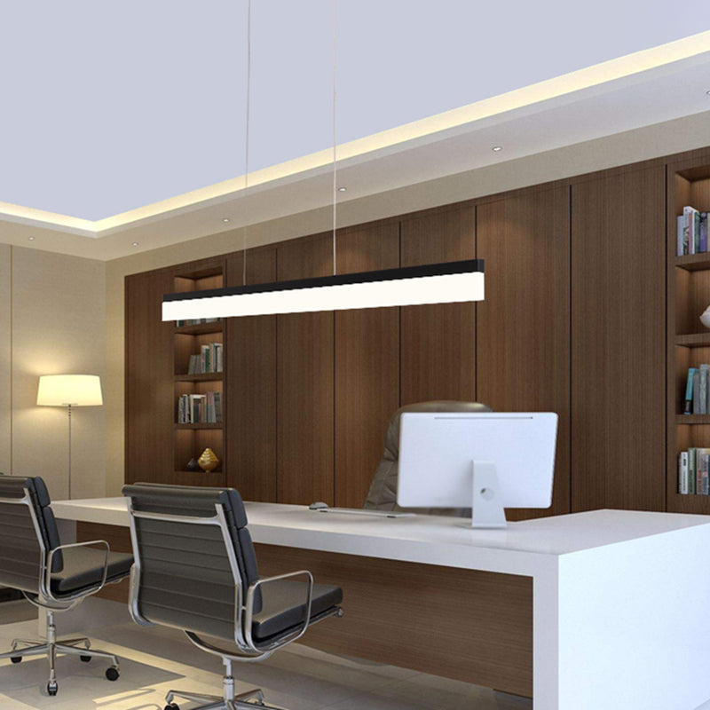 Lámpara colgante de rectángulo LED de lámpara colgante simple para el comedor de la oficina del comedor