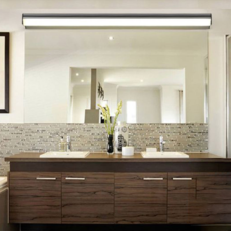 Lampada a specchio in alluminio Modern 1 funce da parete leggera per bagno