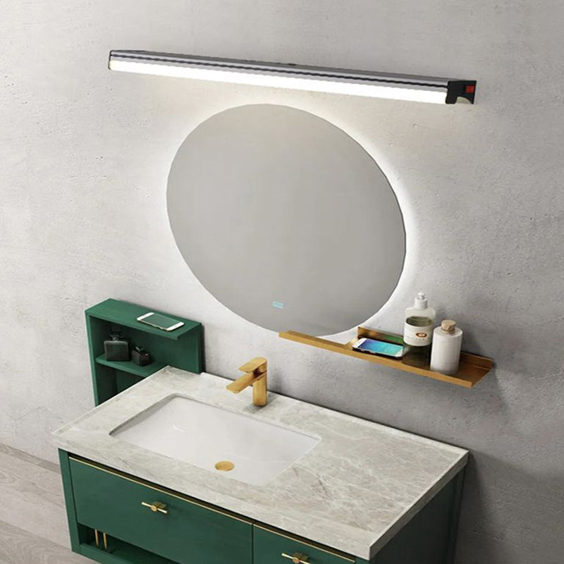 Lampada a specchio in alluminio Modern 1 funce da parete leggera per bagno