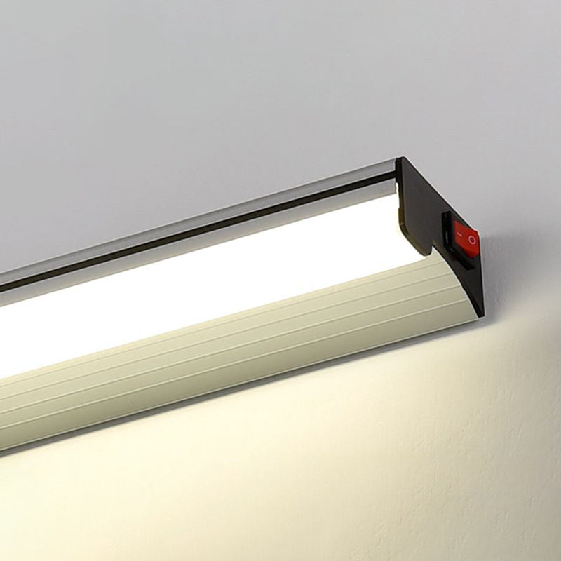 Lampada a specchio in alluminio Modern 1 funce da parete leggera per bagno