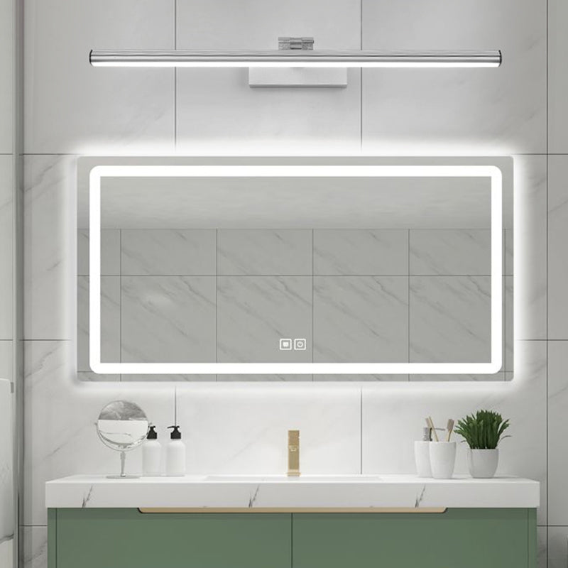 Aluminum Strip Mirror Light Modern Minimalist 1 Light Wall Sconce for Bathroom