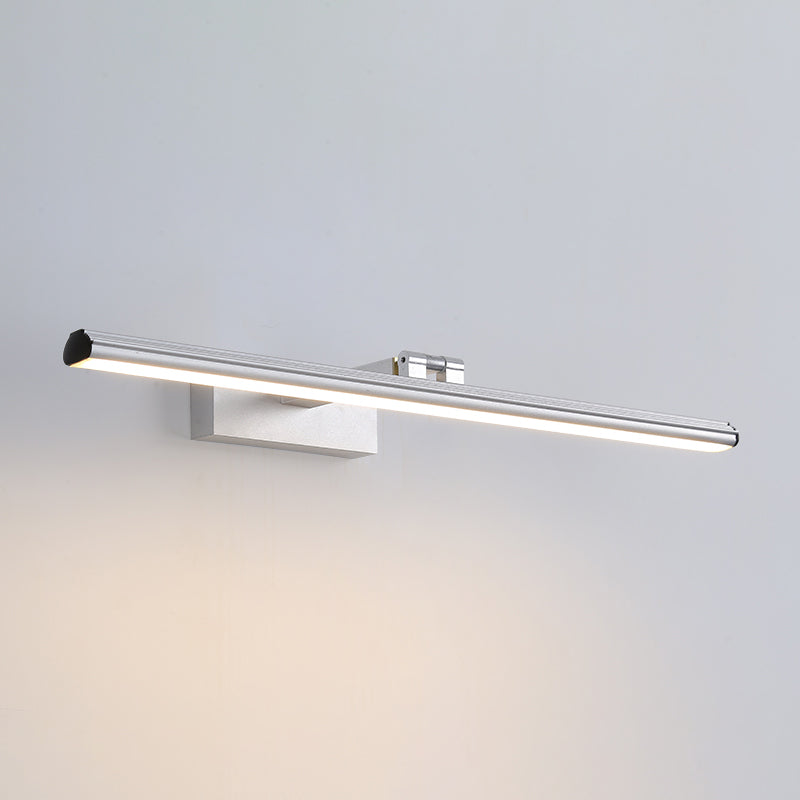 Aluminum Strip Mirror Light Modern Minimalist 1 Light Wall Sconce for Bathroom