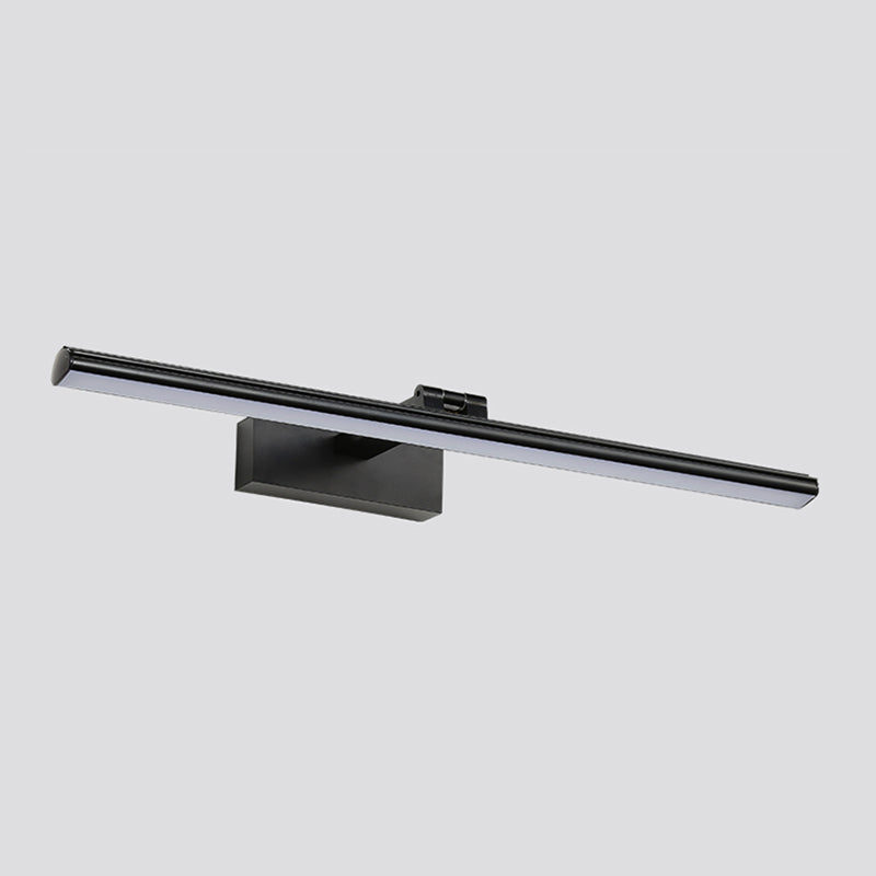 Aluminum Strip Mirror Light Modern Minimalist 1 Light Wall Sconce for Bathroom