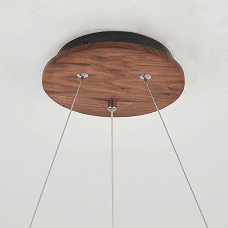 Round Chandelier Light Fixtures Modern Multi-Head Hanging Lamps with White Glass Shade