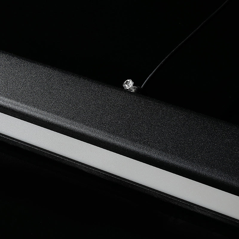 Moderno LED Techo colgante Luz de comedor Lámpara colgante rectangular simple