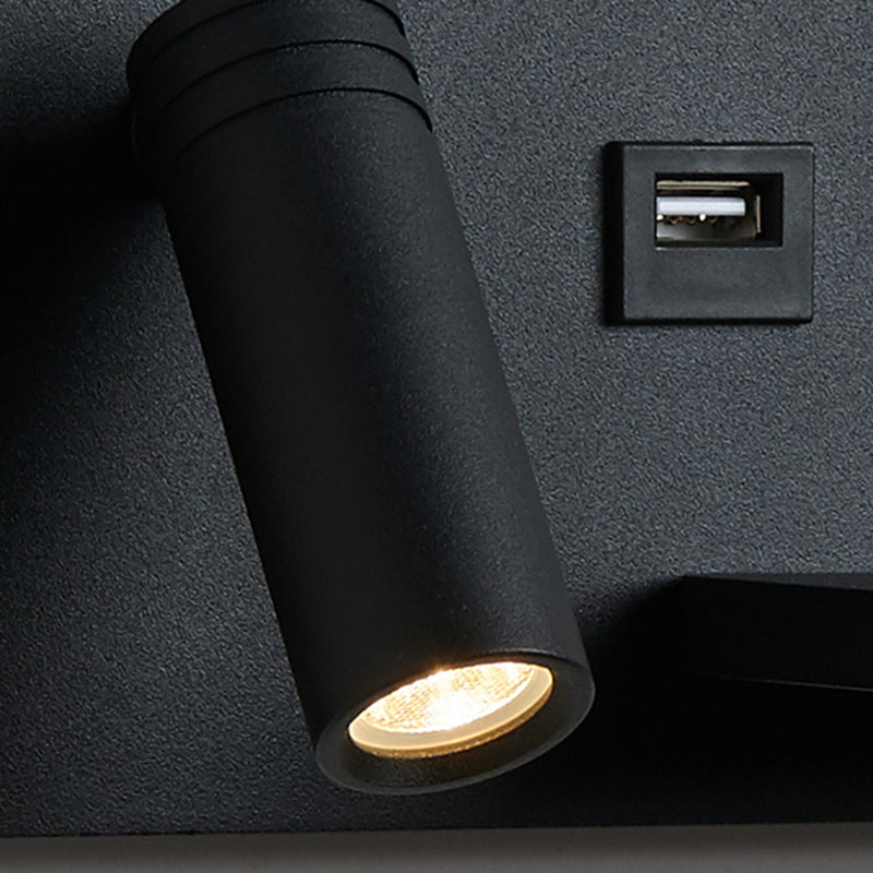 Zeitgenössische Leselampe Einfachheit Wandleuchte mit Metallschatten für Schlafzimmer