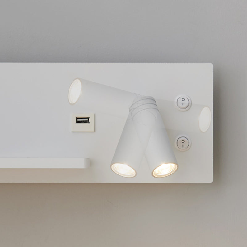 Zeitgenössische Leselampe Einfachheit Wandleuchte mit Metallschatten für Schlafzimmer