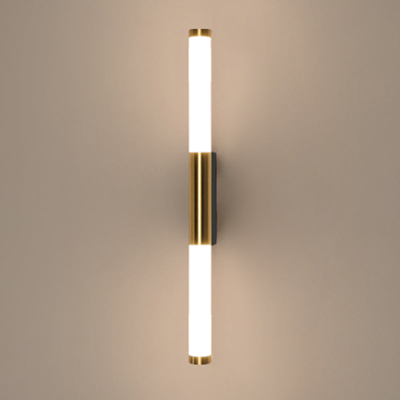 Lampada da parete dritta in metallo MODERNO MODERNO MODIALE LED LED LIGHT PER BAGNI