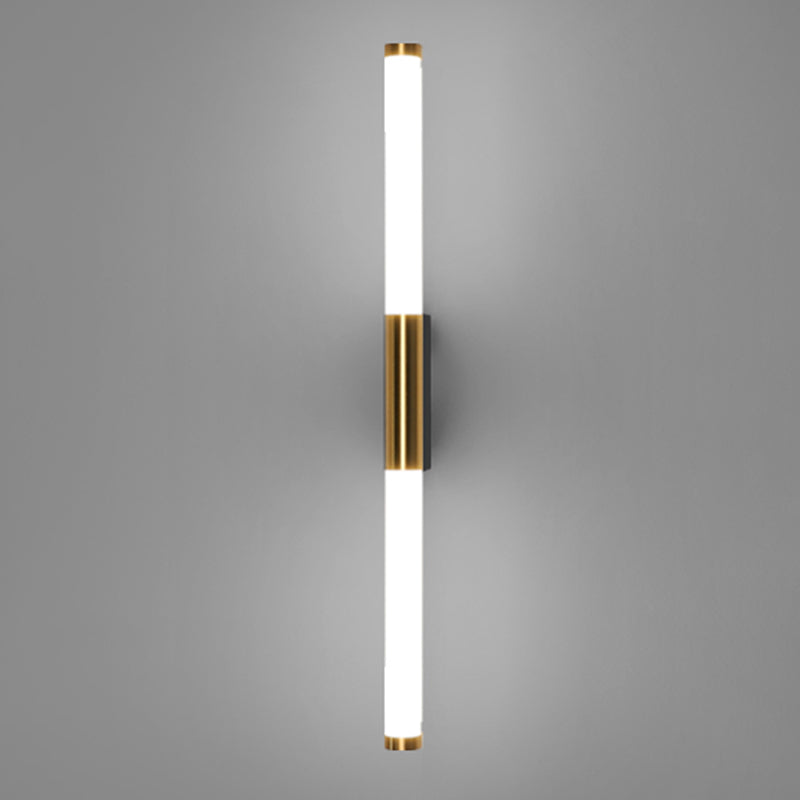 Lampada da parete dritta in metallo MODERNO MODERNO MODIALE LED LED LIGHT PER BAGNI