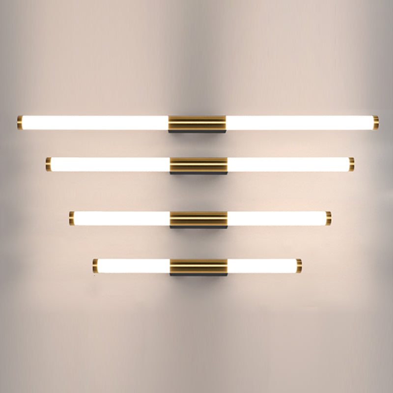Lampada da parete dritta in metallo MODERNO MODERNO MODIALE LED LED LIGHT PER BAGNI