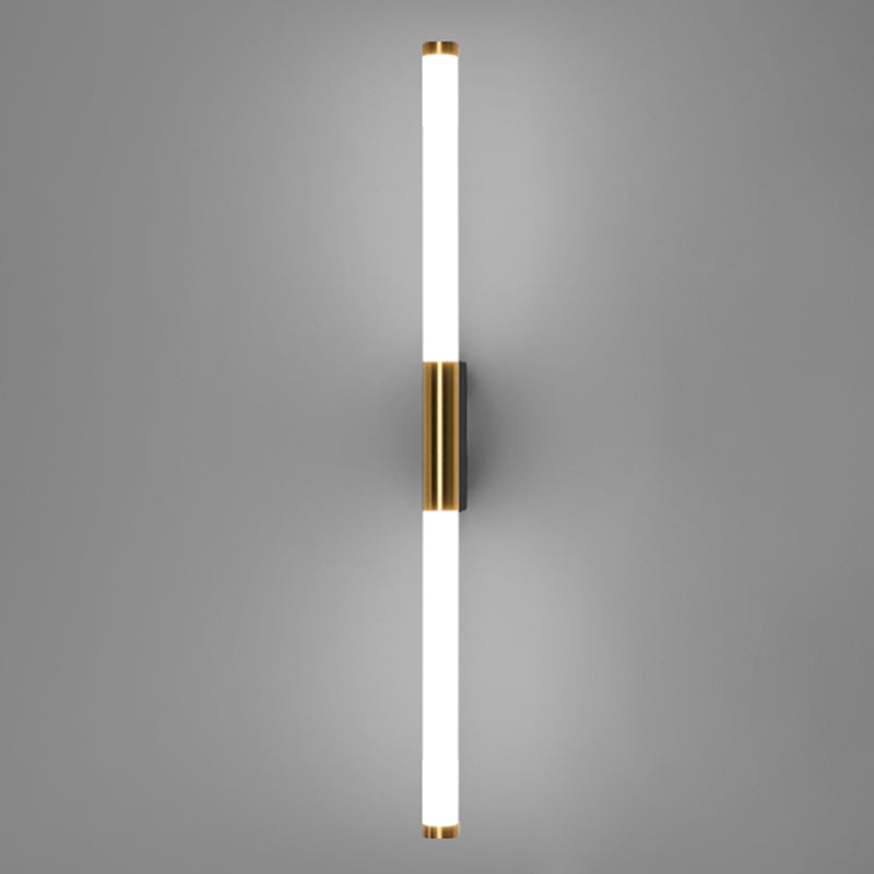 Lampada da parete dritta in metallo MODERNO MODERNO MODIALE LED LED LIGHT PER BAGNI