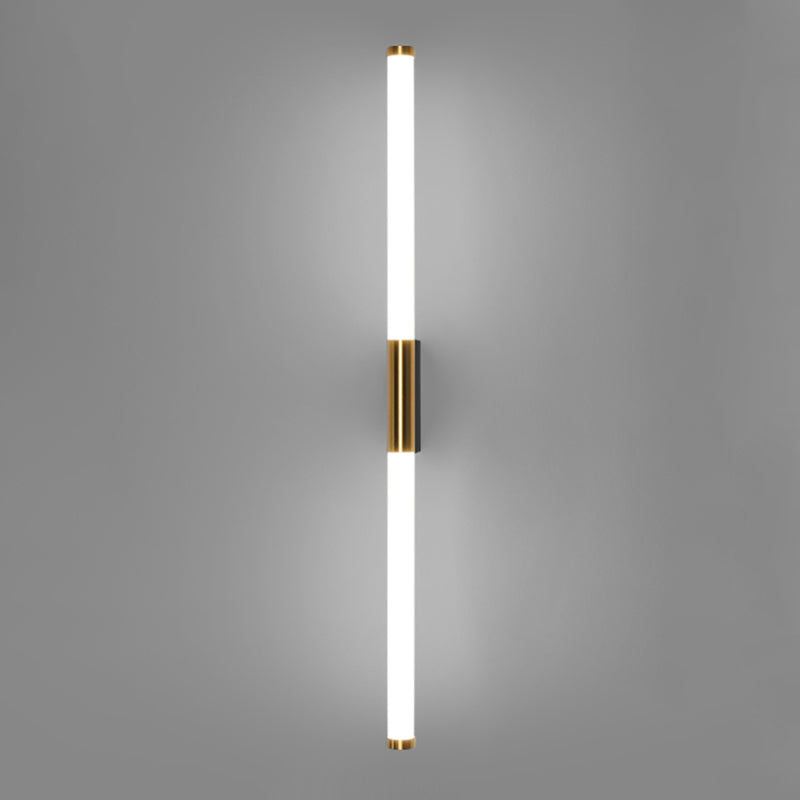 Lampada da parete dritta in metallo MODERNO MODERNO MODIALE LED LED LIGHT PER BAGNI
