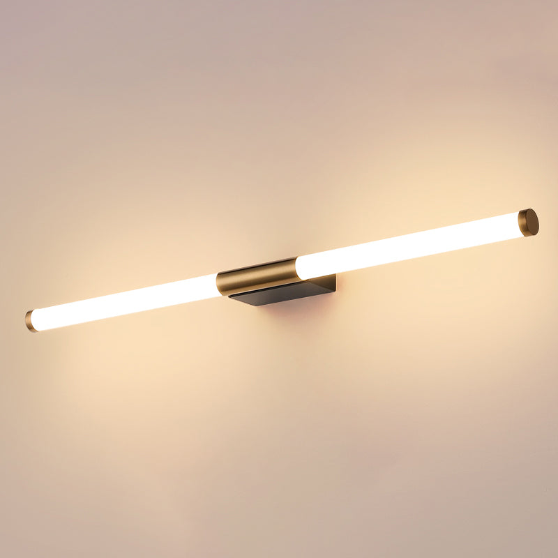 Lampada da parete dritta in metallo MODERNO MODERNO MODIALE LED LED LIGHT PER BAGNI